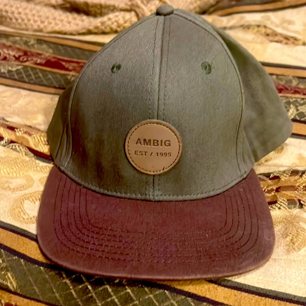 🔥VINTAGE SURFING AMBIGUOUS ARMY GREEN BROWN HAT